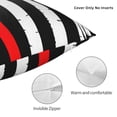 thumbnail image 3 of Wukai Firefighters USA Flag Premium Polyester Fleece Pillow Covers with Hidden Zipper Closure,Luxuriously Soft and Durable-16"x16", 3 of 7