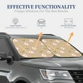 thumbnail image 5 of Uemuo Egg and Avocado Printed 2 PCS Car Windshield Sun Shade, Auto Sun Heat and UV Rays Blocker, Foldable Automotive Front Window Sunshade Protector, 5 of 7