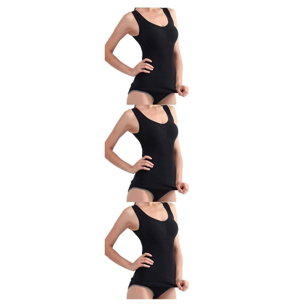 Chaleco adelgazante Sonducket para mujer con soporte para senos Negro Type1 NO1