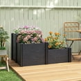 thumbnail image 2 of Outsunny Vinyl Raised Garden Bed Kit, 3-Tier Elevated Garden Box, 2 of 9