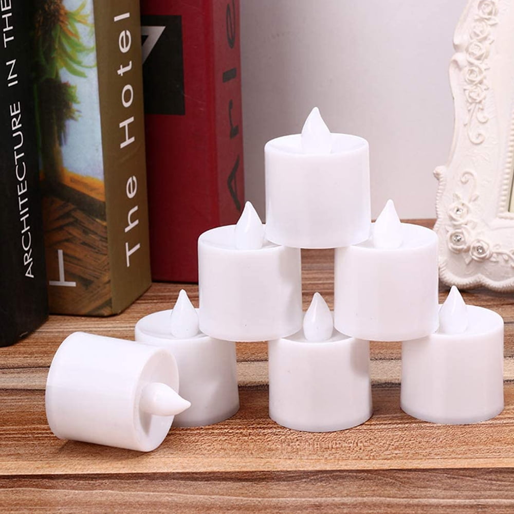 Lot De 24 Bougies Chauffe-plat En Cire De Soja - 4 Heures De Combustion, Diamètre 3.8 Cm, Sans Parfum