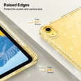 thumbnail image 3 of Fintie Slim Case for iPad (A16) 11th Generation 11 Inch (2025), iPad 10th Generation 10.9 Inch (2022) - Glittering Sparkly Protective Cover with Shiny Clear Back Shell w/ Built-in Pencil Holder, Gold, 3 of 9