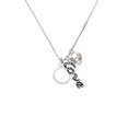 thumbnail image 2 of Delight Jewelry Silvertone Infinity Loop - Love and Lock Charm Necklace, 18"+1", 2 of 4