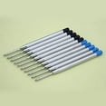 thumbnail image 1 of Musbetu 10Pcs 0.5mm Roller Ballpoint Pen Fluent Black/Blue Ink Refill Student Stationery, 1 of 7