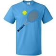 thumbnail image 3 of Inktastic Blue Tennis Racket and Ball T-Shirt, 3 of 5