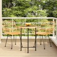 thumbnail image 1 of vidaXL 3 Piece Garden Dining Set Poly Rattan, 1 of 5