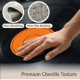 thumbnail image 6 of ODIKA 5'x7' Washable Area Rug Record Music Vinyl Disc Turntable Inspired Round Decorative Shaped for Guest Room, Lounge, Apartment, Non-Slip Low Profile, Stain Resistant, 6 of 7
