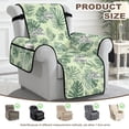 thumbnail image 5 of TSOVTHRID Green Monstera Leaf Print Recliner Chair Cover Non Slip Covers for Recliner Chairs with Pocket Washable Reclining Chair Cover Water Resistant Furniture Protector, 5 of 7