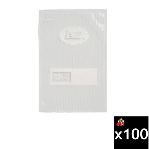 Lem Maxvac 8 X 12 Inch Quart Vacuum Sealer Bags, 100 Pieces