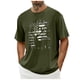 thumbnail image 1 of Tops para hombre, blusas y camisas de cuello redondo y manga corta para hombre. Top/camisa de cuello redondo y manga corta con estampado del Día de la Independencia para hombre. Tops para hombre., 1 of 5