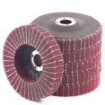 thumbnail image 1 of 6PCS 4 Inch 240 Grit Red Nylon Fiber Flap Discs with Sandpaper,perfect for Paint Remove & Stainless Banmo, 1 of 5