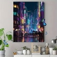 thumbnail image 4 of Qisvanset 12x16 Inch Fantasy Train Cloud City Canvas Print Wall Art, 4 of 5
