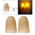 thumbnail image 4 of 2PCS LED Finger mp Thumbs Light Finger Trick Parpadeando lámpara del Herramienta de juguete de broma Accesorios s 4 Luz amaril CUTICAT accesorios mágicos luces de dedo, 4 of 8