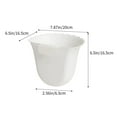 thumbnail image 3 of AuroraX Hanging Kitchen Trash Can 1.9L Stylish White Garbage Can Plastic Modern Trash Bin for Dormitory Living Office, 3 of 6