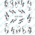 thumbnail image 3 of Soidarity Nail Art Flower Nail Stickers Decoración 3D DIY Mujeres Niñas Retro Moon Pendant Nail Decal Arte de uñas No.01, 3 of 6
