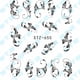 thumbnail image 3 of Soidarity Nail Art Flower Nail Stickers Decoración 3D DIY Mujeres Niñas Retro Moon Pendant Nail Decal Arte de uñas No.01, 3 of 6