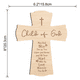 thumbnail image 3 of Cruz de madera para bautizo, primera comunión, recuerdo, decoración de pared para niño de Dios, 3 of 5