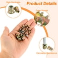 thumbnail image 4 of Uxcell Wood Furniture M4x10mm Threaded Insert Nuts Interface Hex Socket Drive 20Pack, 4 of 6