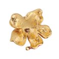 thumbnail image 4 of Pin de broche de flor rojo de aleación de diamantes de imitación para mujer Clip de bufanda, 4 of 8