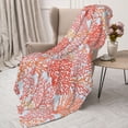 thumbnail image 3 of Rateoe Corals Pattern Flannel Throw Blanket, Ultra-soft Blanket for Bed, Couch, Car, Hypoallergenic Anti-pilling blanket-60"x50"(Vertical), 3 of 6