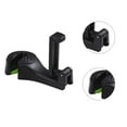 thumbnail image 5 of Matsuzay Gancho para reposacabezas de coche con soporte para teléfono, percha para respaldo de asiento para bolso, monedero, paño de comestibles, Teléfono y Comunicación negro, 5 of 5