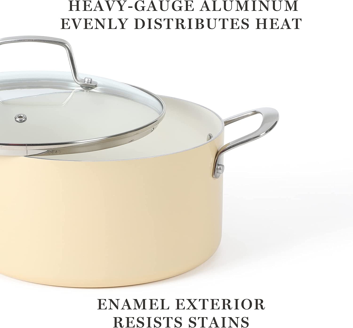 Premium Nonstick PFA-Free Ceramic-Interior Gauge Enamel Aluminum Pots and Pans  Cookware Set - China Nonstick Cookware and Cookware Set price