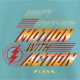 thumbnail image 2 of Girl's The Flash Don't Confuse Motion Graphic Tee Tahiti Blue Small, 2 of 4