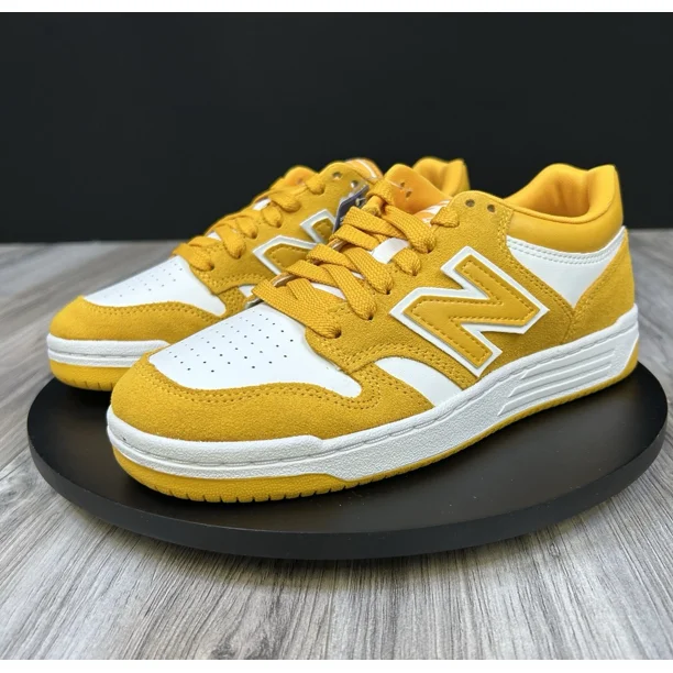 New Balance 480 White/Yellow Lifestyle Comfort Shoes Men’s Size 5.5 / Women’s 7