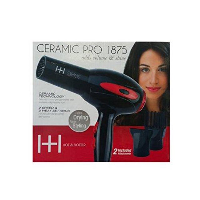 Hot & Hotter Ceramic Pro 1875 Watt Hair Dryer