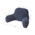 thumbnail image 4 of Denim Blue Microfiber Hyatt Bed Rest Pillow, 4 of 5