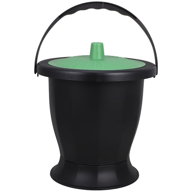 FONDOTIN Plastic Chamber Pot For Elderly Urinal Toilet Spittoon Lid Compact Durable