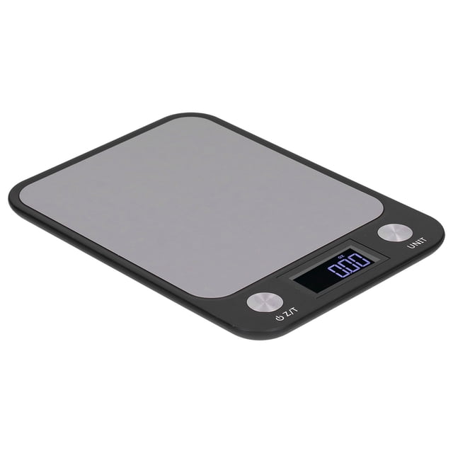 Báscula de cocina de acero inoxidable para hornear alimentos planos, minibáscula de banco electrónica pequeña