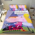 thumbnail image 1 of Ben y Holly Conjunto de sábanas temático, trío de piezas, cómodo y amigable con la piel, diseño único, regalo de decoración para el hogar para familiares, amigos y fans, 90 cm * 190 cm, 1 of 6