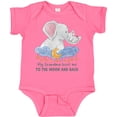 thumbnail image 3 of Inktastic My Grandma Loves Me to the Moon and Back Elephant Family Boys or Girls Baby Bodysuit, 3 of 5