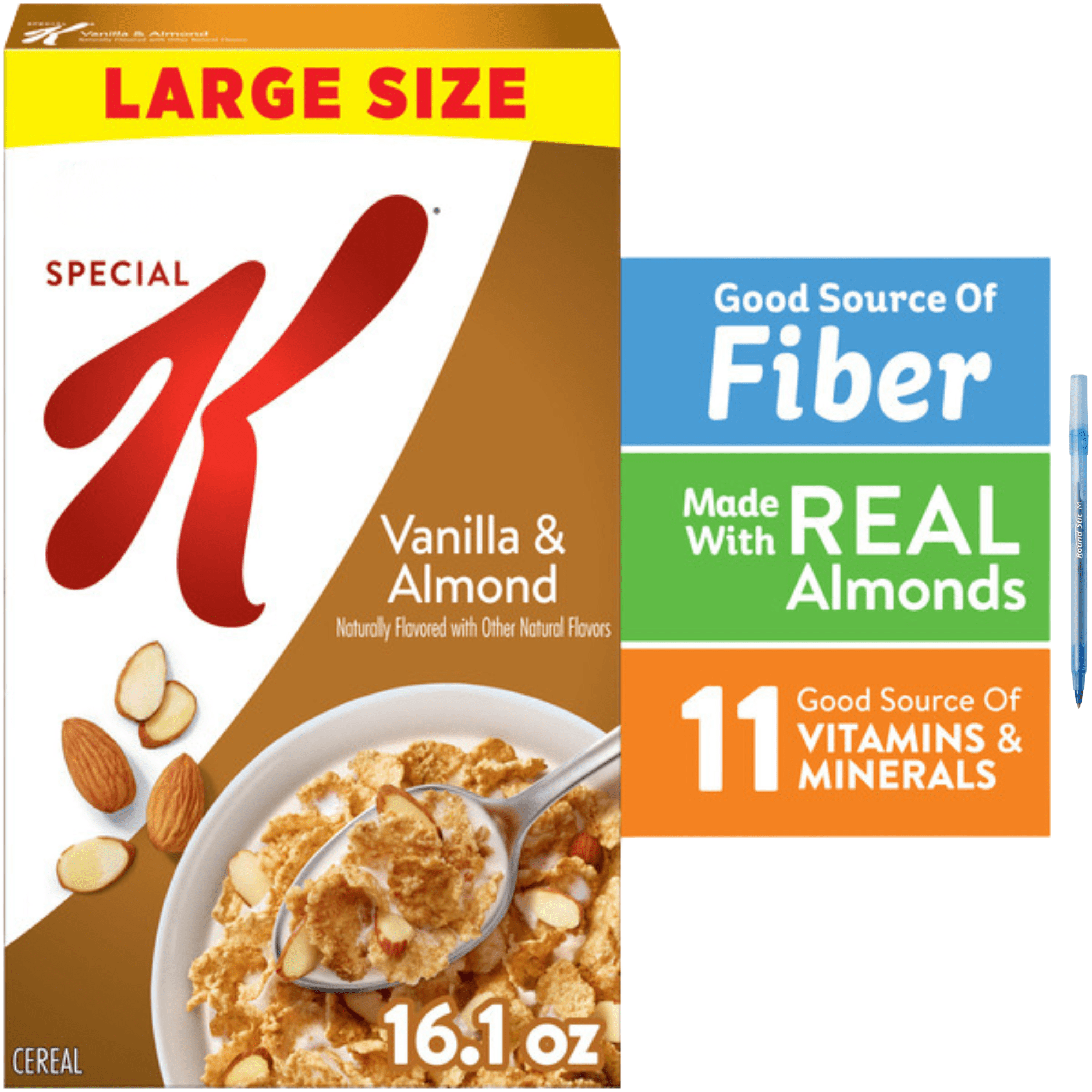 Special K Breakfast Cereal Vanilla and Almond, 16.1 oz