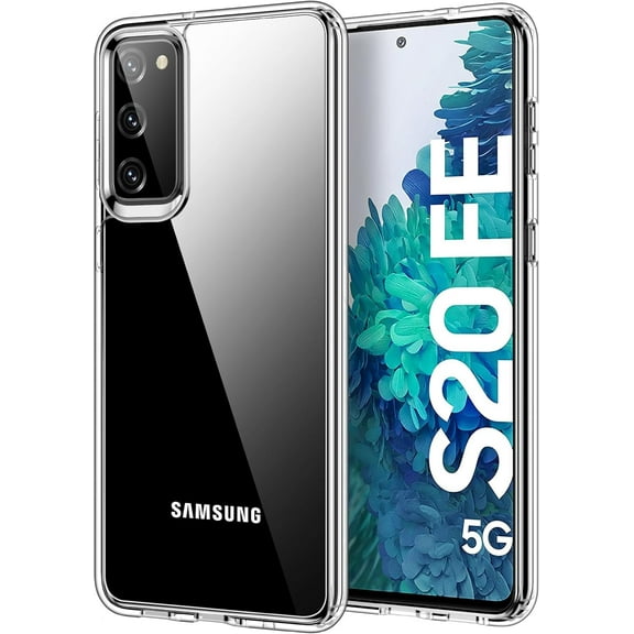 for Samsung Galaxy S20 FE 5G Case Clear [Anti-Yellowing] Anti-Scratch Transparent Hard Back and Soft Edge [Military Grade Drop Protection] Shockproof Phone Cover - Crystal Clear