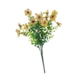 thumbnail image 3 of Ramo de flores violetas artificiales, planta falsa para jardín de casa con tallos verdes Amarillo, 3 of 9