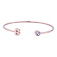 thumbnail image 1 of Pulsera Mujer Inicial Letra LuckyLy, Acero Inoxidable y Zirconia Cúbica, Modelo Sonia rosa UNITALLA, 1 of 8