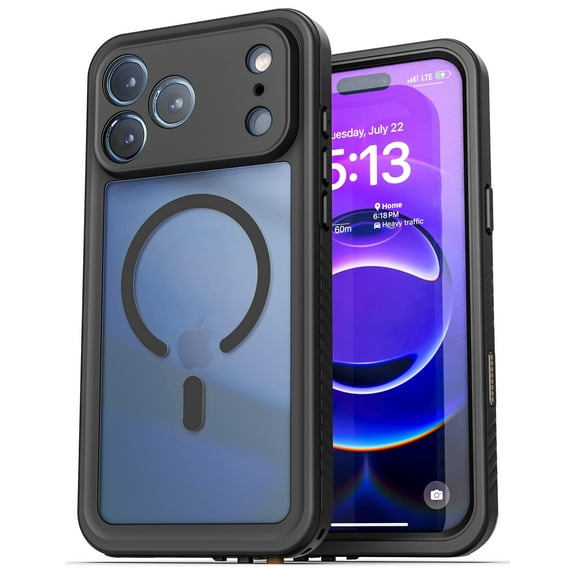 Encased for iPhone 17 Pro Waterproof Case with Camera Control Capture Button [IP-68] Full Body Protection with Built-in Screen Protector (Compatible with MagSafe)