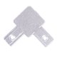 thumbnail image 2 of 16x Conector de Soporte de Esquina de 3 Vías para T-Ranura Perfil de Extrusión de Aluminio Serie 2020 (Con Tornillos), 2 of 4