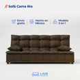 thumbnail image 2 of LASE Muebles Sofá Cama Matrimonial Río Reclinable 3 Posiciones Sala Lino Azul, 2 of 5