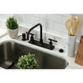 thumbnail image 2 of Kingston Brass FB2145CKL Kaiser Double-Handle 8" Centerset Kitchen Faucet, Oil Rubbed Bronze, 2 of 7