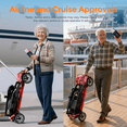thumbnail image 5 of ENGWE Mobility Scooter, 270W Folding Mobility Scooters for Adults Seniors with Removable 24V 16AH Lithium Batterie, 15 Miles Long Range UL2849, 5 of 7