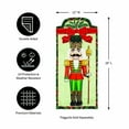 thumbnail image 4 of Evergreen Flag,Deck the Halls Nutcracker Everlasting Impression Textile Decor,12.5x0.13x28 Inches, 4 of 7