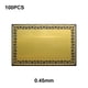 thumbnail image 4 of Ounissouiy 100 piezas tarjeta de visita sublimación artesanía tarjetas de nombre superficie lisa etiqueta de identificación etiquetas de Almacenamiento y organización del hogar Oro cepillado 0.45 mm, 4 of 6