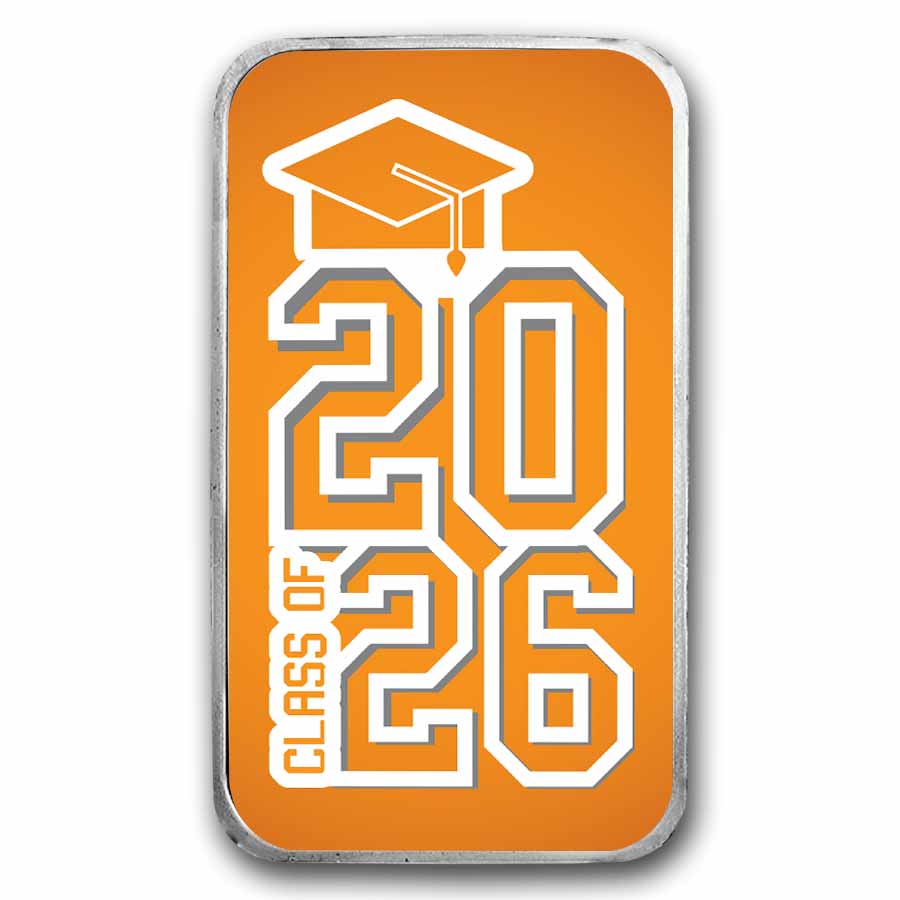1 oz Silver Colorized Bar - APMEX (Class of 2026, Modern Design)