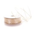 thumbnail image 1 of Ribbon Traditions 1.5" Wired Sheer Organza Ribbon Vanilla Bean 50 Yards, 1 of 4