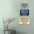 thumbnail image 3 of Classic Framed Private. Owners and Guests Only Please Sign (Black /Gold) - Small, 3 of 4