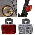 thumbnail image 1 of Bicycle Bike Handlebar Reflector Reflective Front Rear Warning Light Safety Lens, 1 of 5