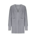 thumbnail image 4 of UPPADA Womens Oversized Cardigans Sweater Soft Cable Knit Open Front Sweater Fall Fashion Outfits Comfy Sweater Tops with Pockets Gray,XXL, 4 of 6